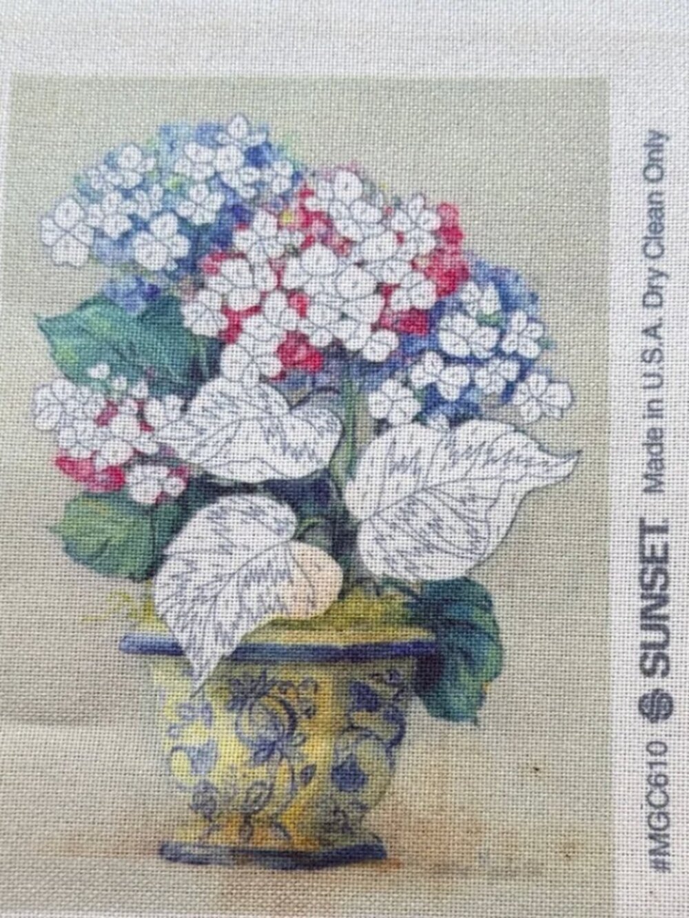 Sunset Floral Cross Stitch Pattern